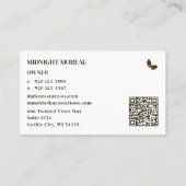 スカルタトゥーアーティストQRコード名刺 名刺 (裏面)