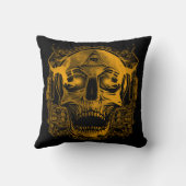 スカルタトゥーイラストレーション クッション (裏面)