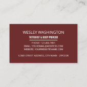 スカルタトゥータトゥースト&体ピアサー 名刺 (裏面)