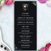 スカルタトゥーロックアンドロールゴシック結婚式 プログラム