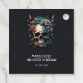 スカルタトゥーロックアンドロール結婚ゴシック フェイバータグ (裏面)