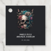 スカルタトゥーロックアンドロール結婚ゴシック フェイバータグ (正面)