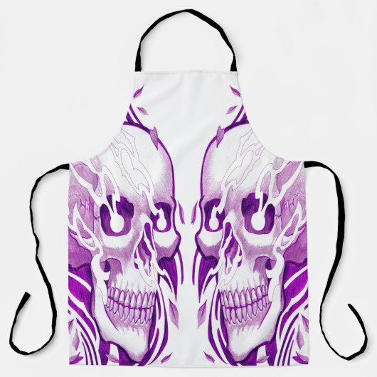 スカルタトゥー日本スタイル エプロン (正面)