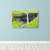スカルタフォス滝 - スカフタフェル、アイスランド キャンバスプリント (インサイチュ (ウッドフロア))