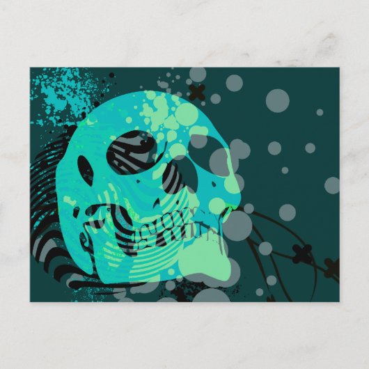 スカルツ。泡で膨らむ。 ポストカード (正面)