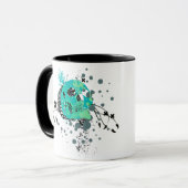 スカルツ。泡で膨らむ。 マグカップ (正面左)