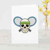 スカルテニス テニスラケット カード (黄色い花)