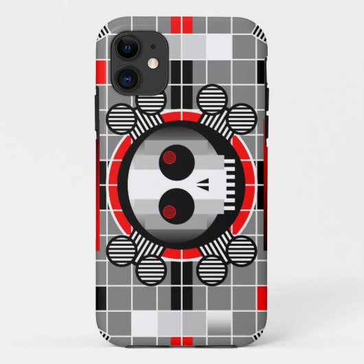 スカルテレビiPhoneのタフなケース Case-Mate iPhoneケース (裏面)