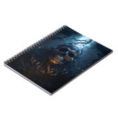 スカルテーマ素晴らしハロウィーン怖いスカル ノートブック (左側)