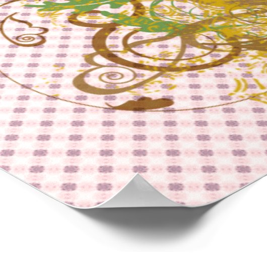 スカルデザイン ポスター (角)