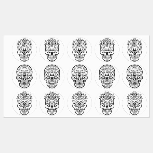 スカルデザイン ラベル (シート)