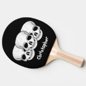スカルデザイン 卓球ラケット (横)