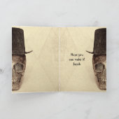 スカルトップハットヴィンテージセピアRIP To His 20s 招待状 (内部)