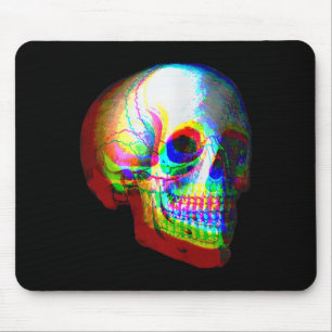 スカルトリップ(幻覚体験)のようなVAPORWAVEハロウィーンテクノレイヴEdm M マウスパッド