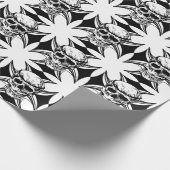 スカルトーンクラウンクロスゴシックバイクもしくは自転車に乗る人アート ラッピングペーパー (角)