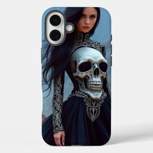 スカルドレスフォンケース iPhone 16 PLUSケース
