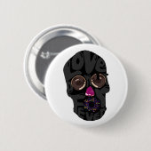 スカルドーナツ 缶バッジ (正面&裏面)