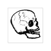 スカルハッピーハローウィンホラー不気味ブラック ラバースタンプ (インプリント)