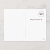 スカルハロウィンオープンハウス招待状ポストカード シーズンポストカード (裏面)