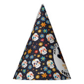 スカルハロウィンキッズコスチュームパーティー – かわいい&不気味かわいい パーティーハット (左)