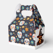 スカルハロウィンキッズコスチュームパーティー – かわいい&不気味かわいい フェイバーボックス (裏面サイド)