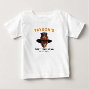 スカルハロウィンキッズコスチュームパーティー – かわいい&不気味かわいい ベビーTシャツ