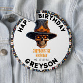 スカルハロウィンキッズコスチュームパーティー – かわいい&不気味かわいい 缶バッジ (インサイチュ)