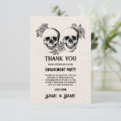 スカルハロウィンサンキュー結婚のカー素朴ド 招待状 (スタンド正面)