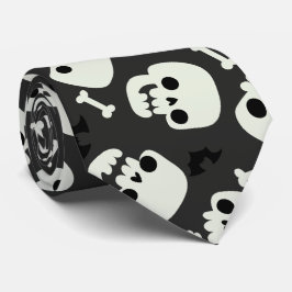 スカルハロウィンシームレスパターン ネクタイ
