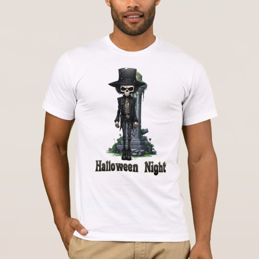 スカルハロウィンナイト Tシャツ (正面)