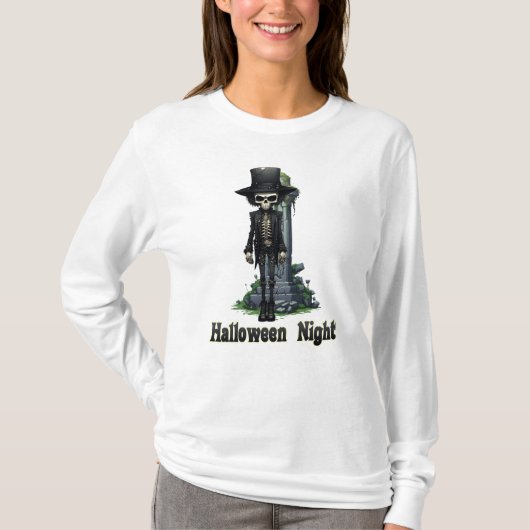 スカルハロウィンナイト Tシャツ (正面)