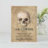 スカルハロウィーンゴシックパーティー 招待状 (スタンド正面)