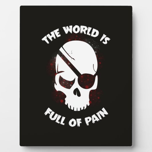 スカルハロウィーンダークブラックホラー フォトプラーク (正面)