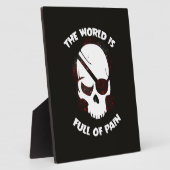 スカルハロウィーンダークブラックホラー フォトプラーク (側面)