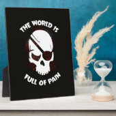 スカルハロウィーンダークブラックホラー フォトプラーク (側面)