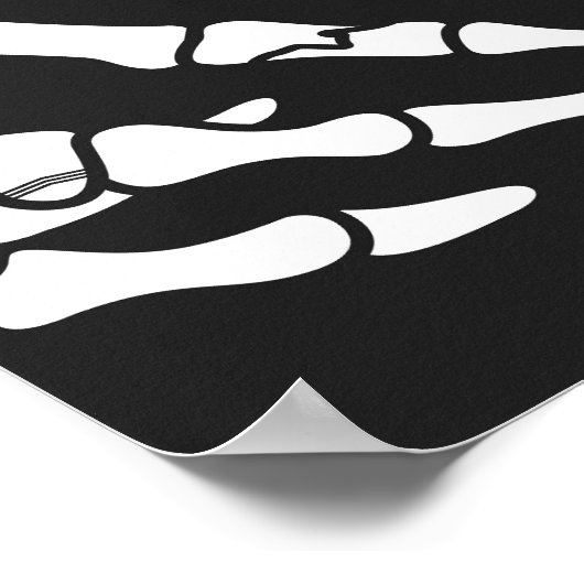 スカルハロウィーンベビーシャワーウェルカムサイン ポスター (角)