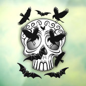 スカルハロウィーン装飾カラベラス ウィンドウサイン (シート3)