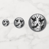 スカルハロウィーン装飾カラベラス コンフェッティ (正面)