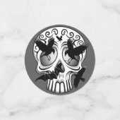 スカルハロウィーン装飾カラベラス コンフェッティ (スモール正面)