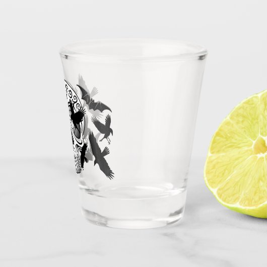 スカルハロウィーン装飾カラベラス ショットグラス (右)