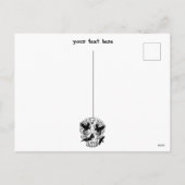 スカルハロウィーン装飾カラベラス シーズンポストカード (裏面)