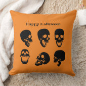 スカルハロウィーン装飾用クッション クッション (ブランケット)