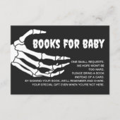 スカルハロウィーン赤ちゃんシャワーベビー本 エンクロージャーカード (正面)