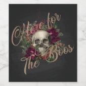 スカルハロウィーン、ハローウィンパーティ、ゴシックハロウィーン ワインラベル (シングルラベル)