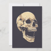 スカルハローウィンパーティスケルトンホラーハウス 招待状 (裏面)