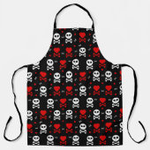 スカルハート エプロン (正面)