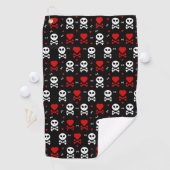 スカルハート ゴルフタオル (インサイチュ)