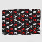 スカルハート ゴルフタオル (横)