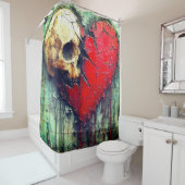 スカルハート シャワーカーテン (インサイチュ)