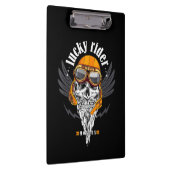 スカルバイク愛好家のためのオートバイギフト クリップボード (右)